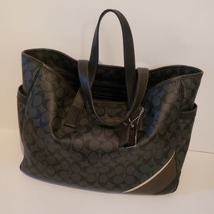 COACH Heritage Stripe Business Tote